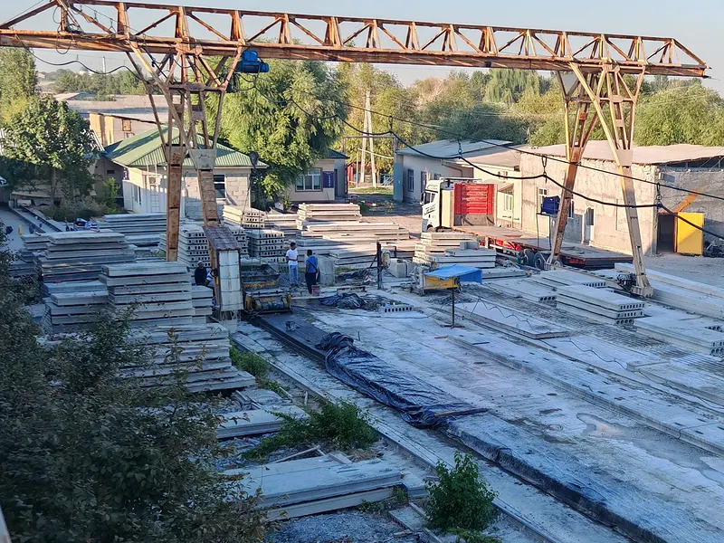 Beton plitalar ishlab chiqarish maydoni
